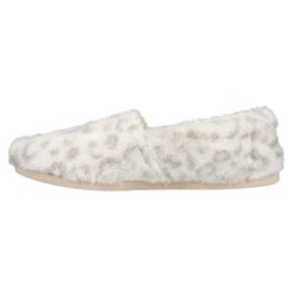 Comfee 👣TOM'S Alpargata Snow White Leopard Fleece Espadrilles - Picture 6 of 7